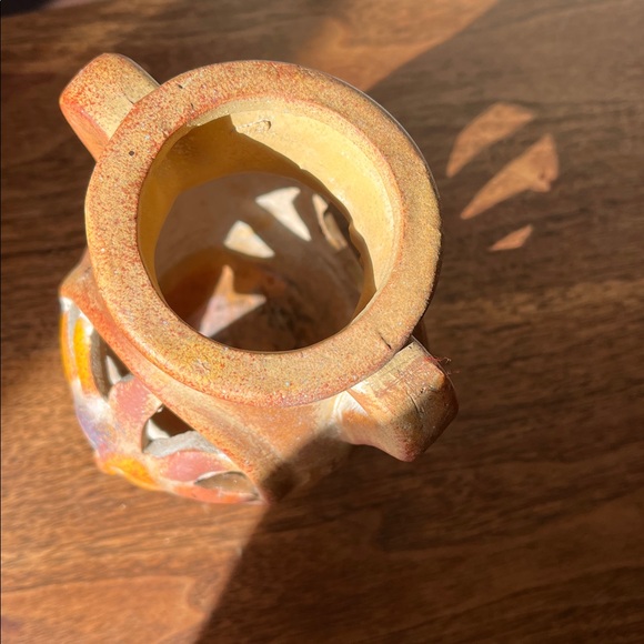 Moon and Sun Terra Cotta Votive Holder Candle Celestial - Picture 6 of 9